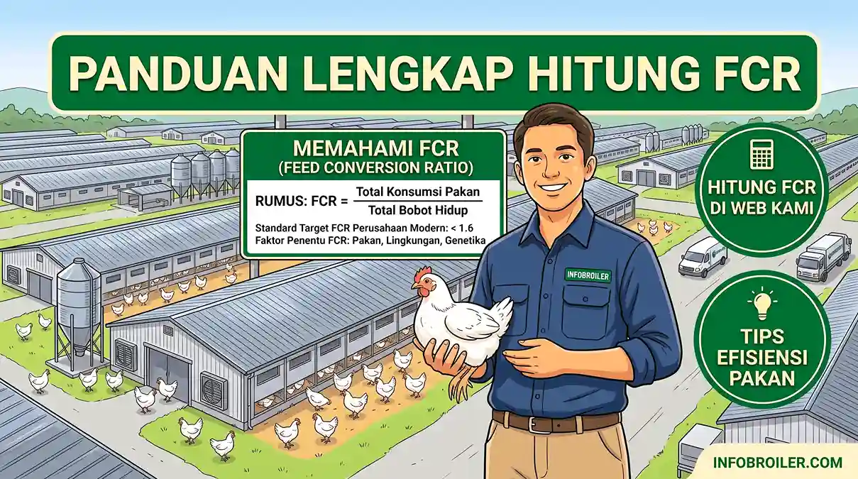 Panduan lengkap rumus cara menghitung FCR dan IP ayam broiler di kandang